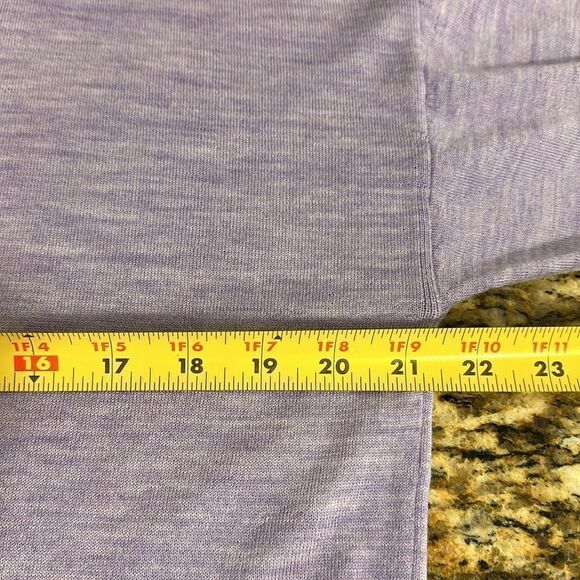 J. Crew Lavender Color Merino Wool Cold Shoulder Sweater Size XL - Picture 7 of 8